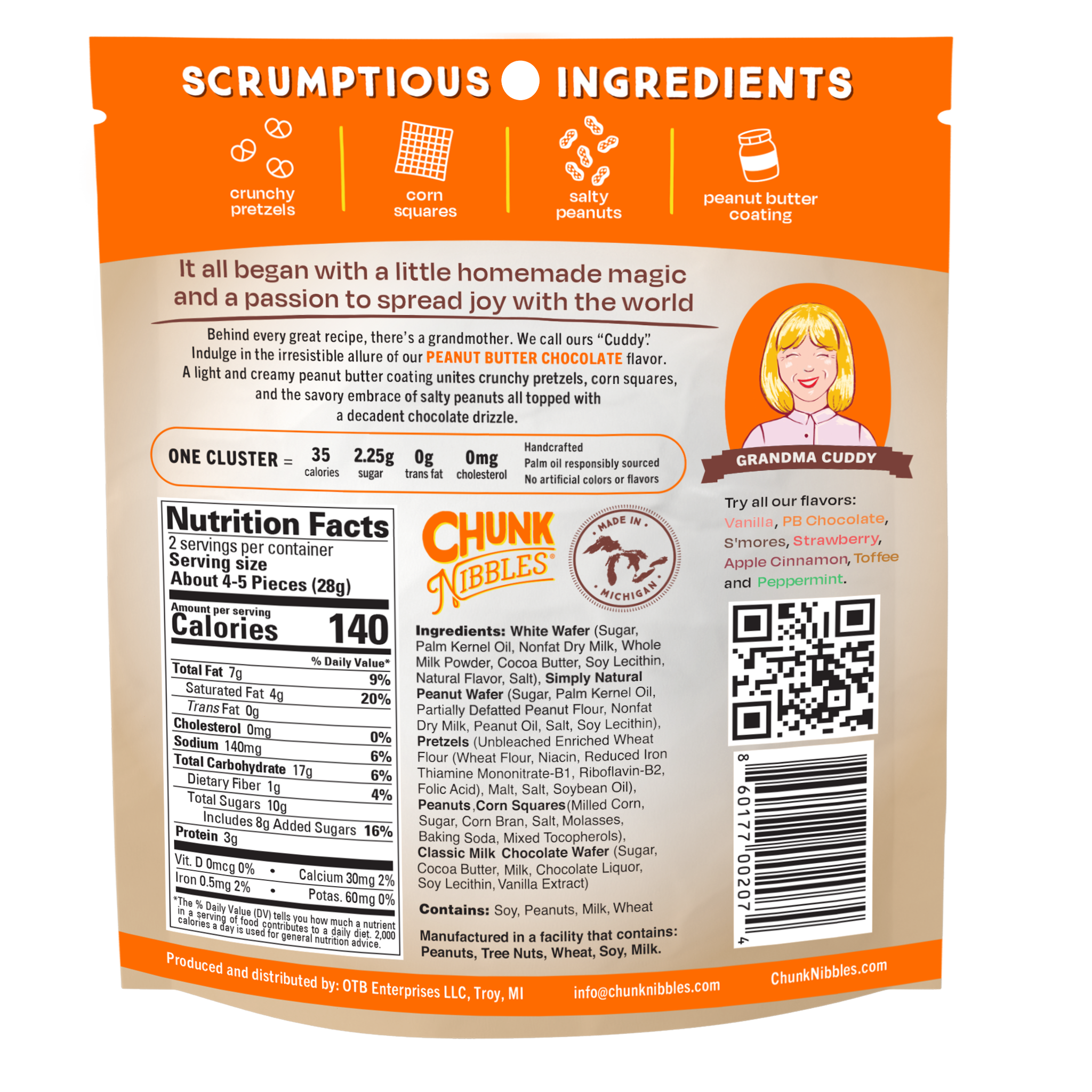 Peanut Butter Chocolate Pouch (2oz)