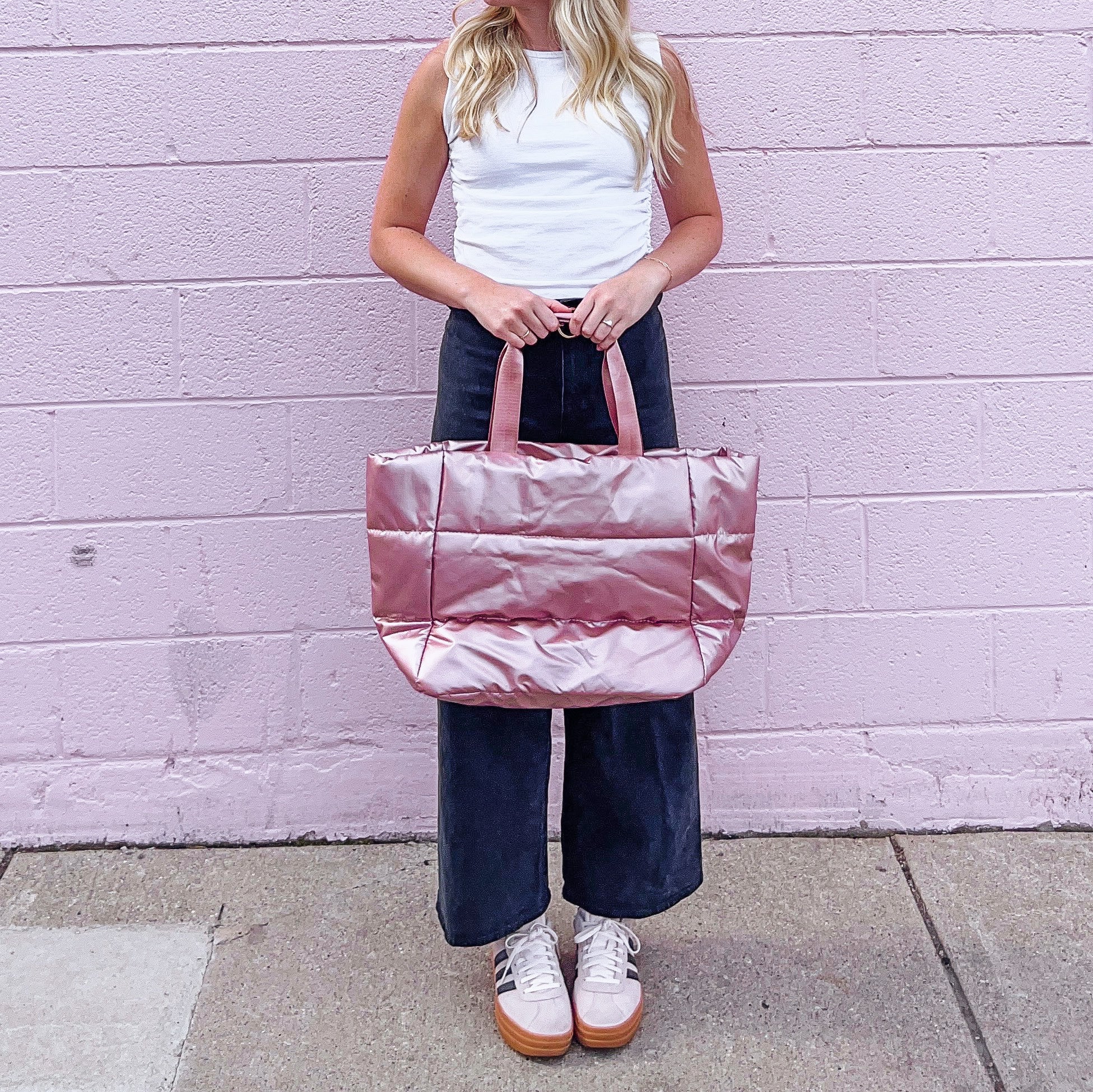 Pink Puffer Bag