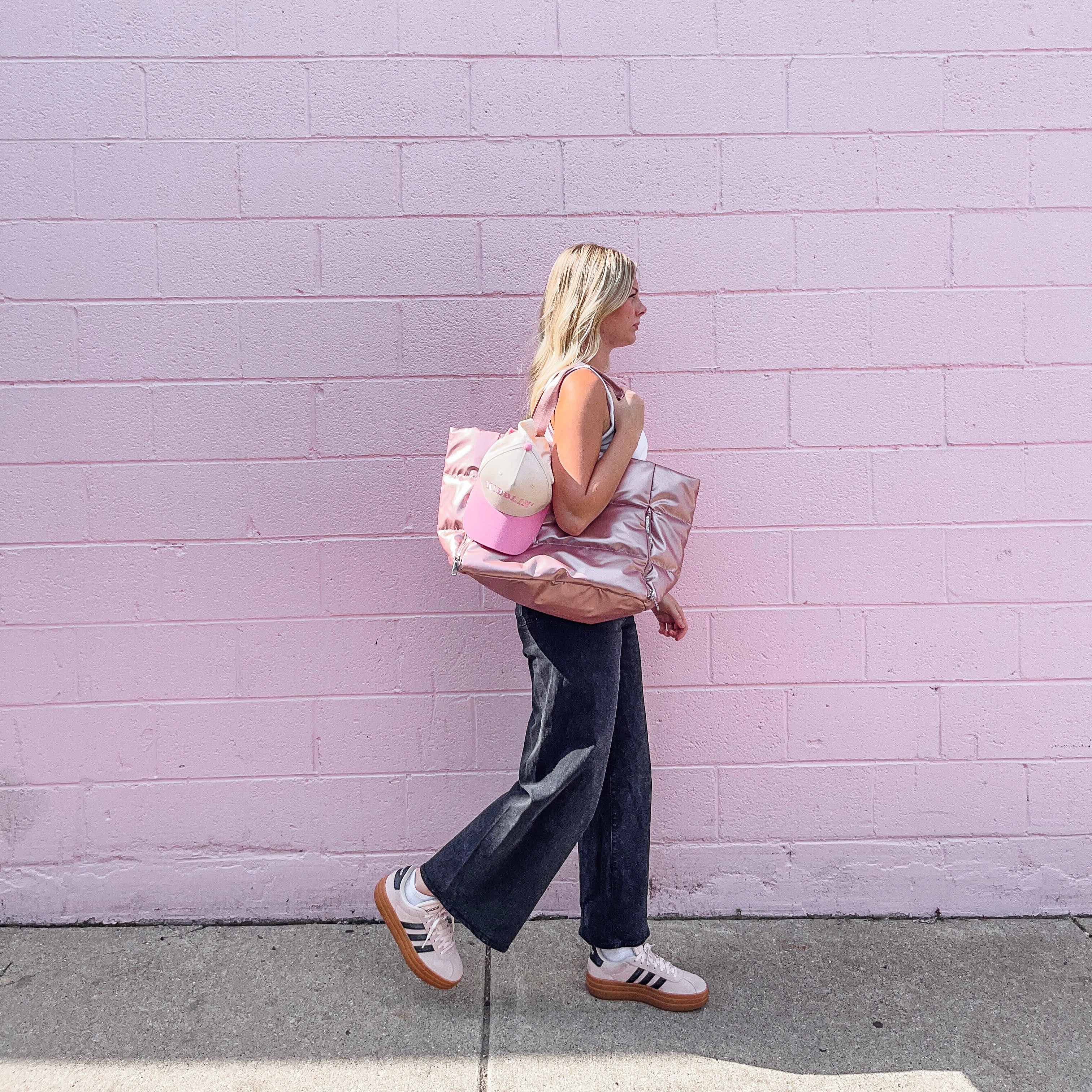 Pink Puffer Bag