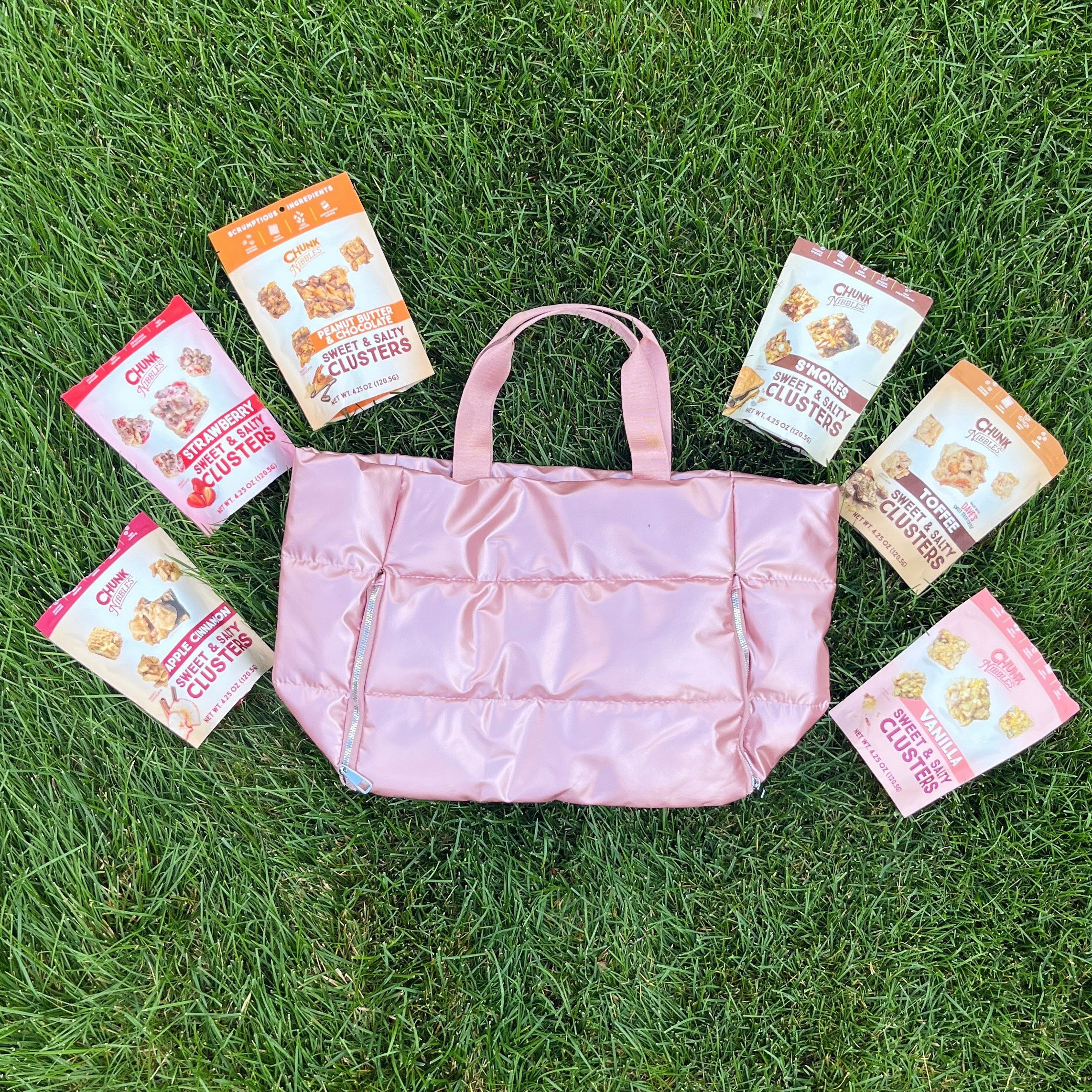 Pink Puffer Bag