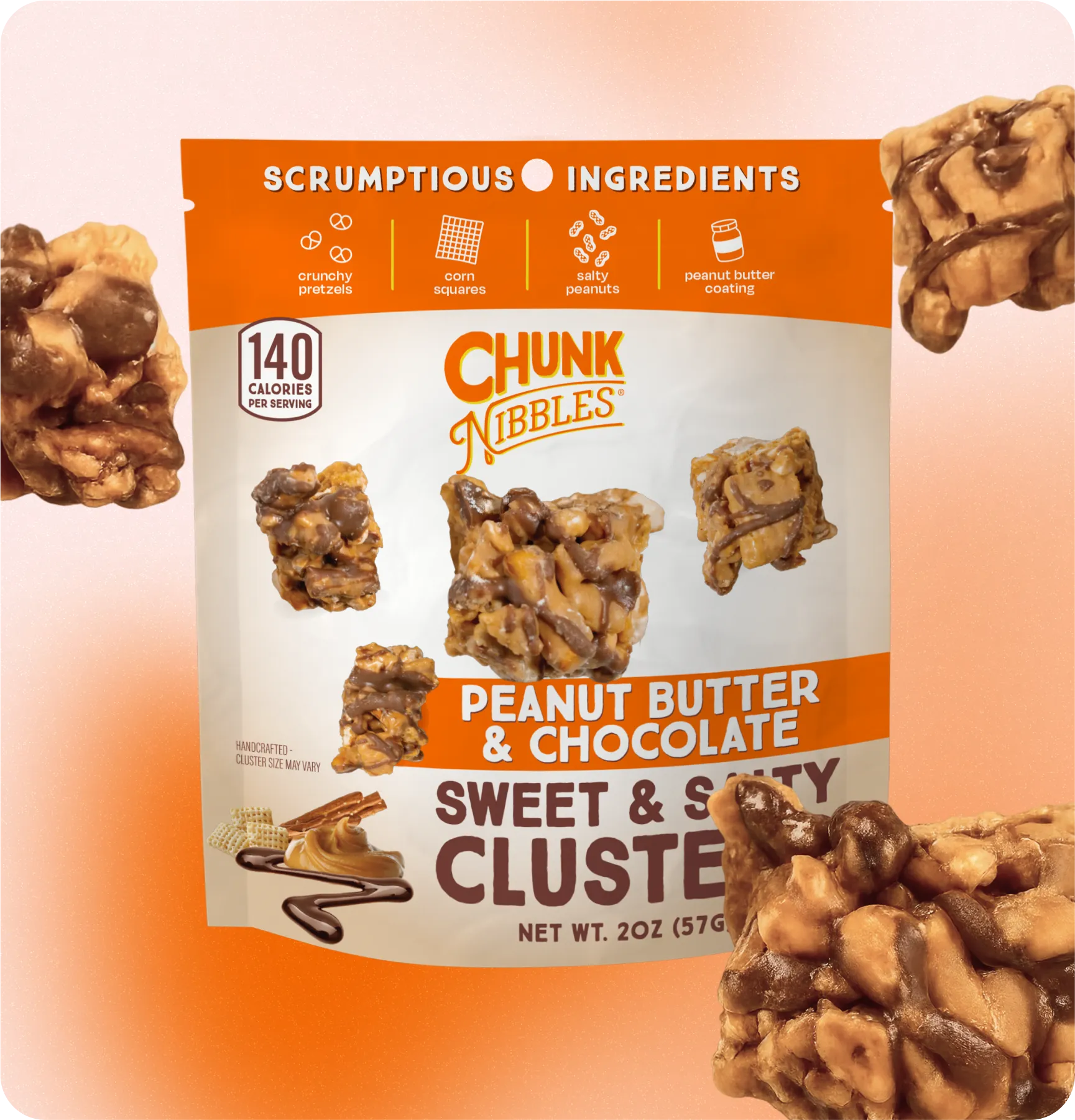Peanut Butter Chocolate Pouch (2oz)